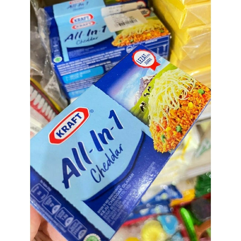

Kraft Keju All in 1 box 150gr / Kraft Keju / Keju Parut / Keju Cheddar