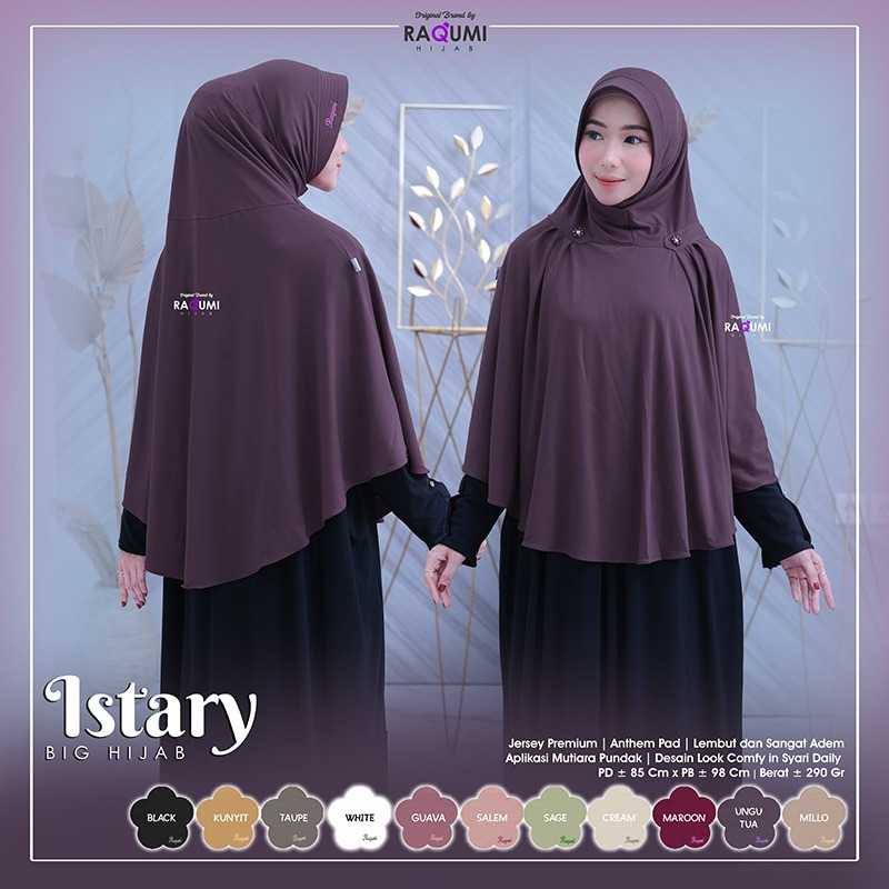 ISTARY BIG HIJAB//HIJAB BERGO INSTAN//HIJAB JERSEY JUMBO//HIJAB DAILY CASUAL//HIJAB PET ANTHEM//ORIG