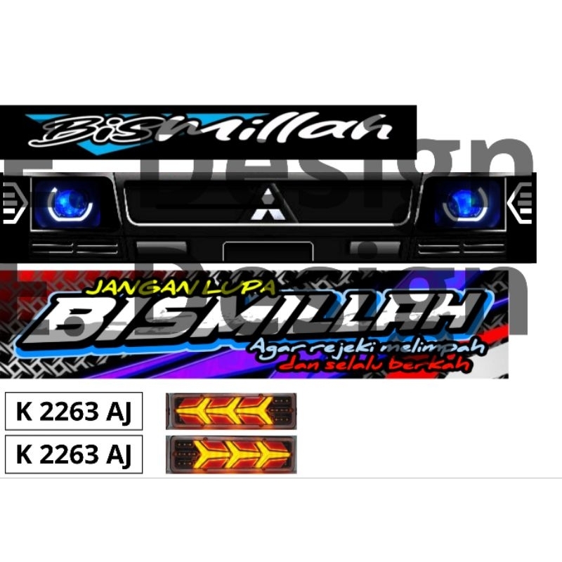 Stiker [ E ] miniatur l300 plastik