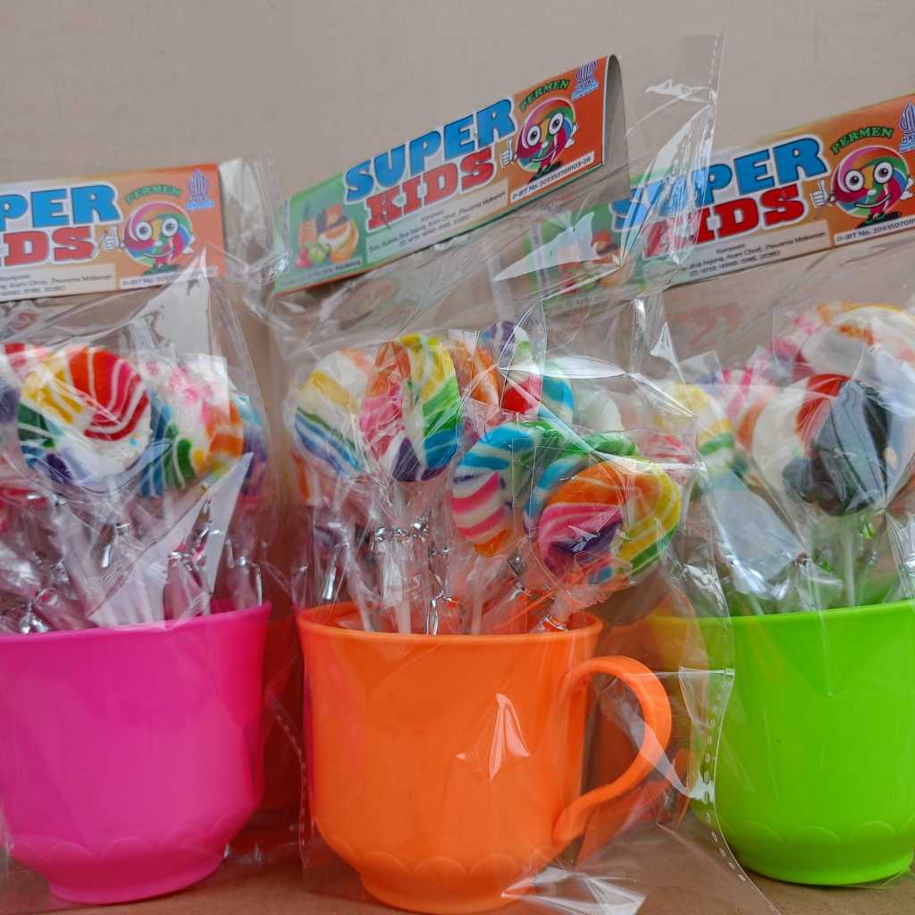 

PERMEN LOLIPOP PELANGI SUPER KIDS BERHADIAH ISI 20 (Langsung dari pabriknya). Cek deskripsi yaa.