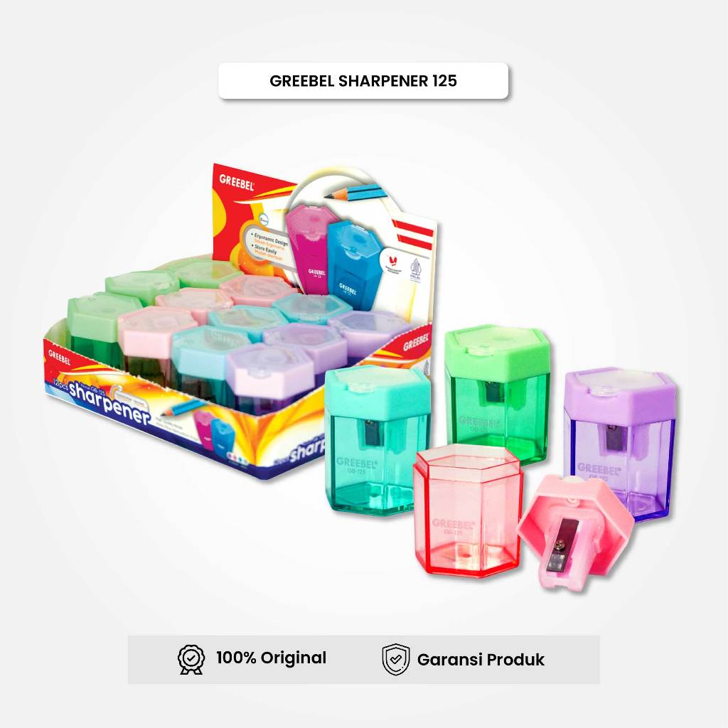 

Rautan Pensil Serutan Sharpener 125 (PCS) / Greebel Rautan Pensil / IStationery