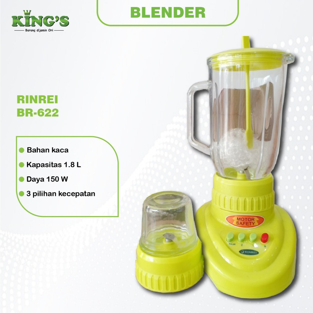 PROMO BLENDER MEREK RINREI BR-622 P / BR622P/ BR 622 P/ BR 622/BR-622/BR622 B BLENDER MURAH REKOMEND