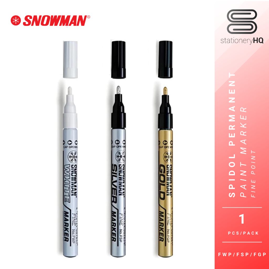 

Spidol Paint Marker Snowman Permanent Fine Point FGP-12 / FSP-12 / FWP-12