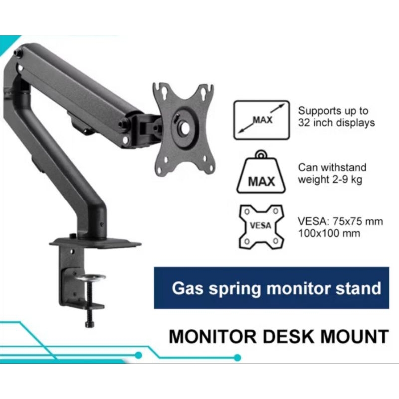 BRACKET MONITOR TV LED LCD 17" - 32" ADJUSTABLE 360°