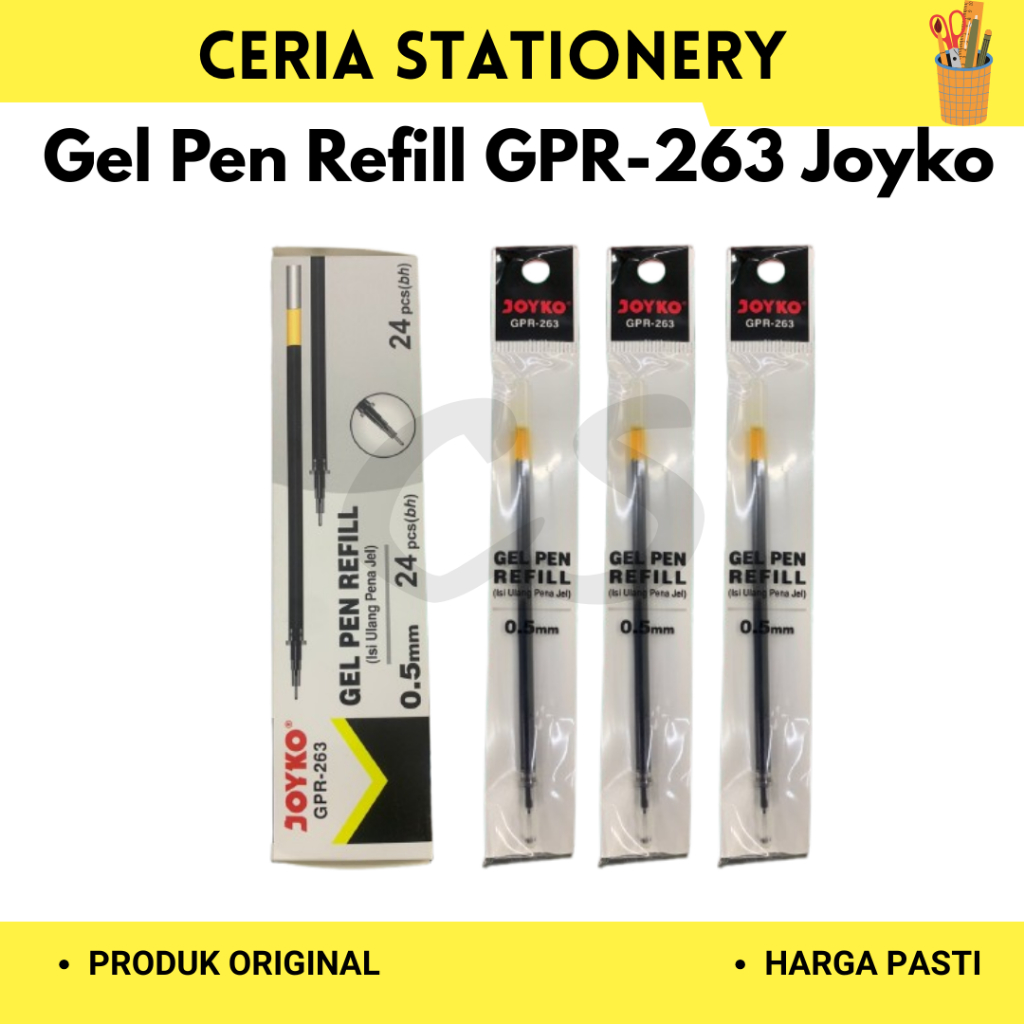 

Gel Pen Refill Joyko GPR-263 ( Satuan ) / Refil Pulpen Gel Joyko