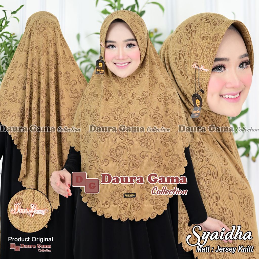 Hijab instan Syaidha XL original Dauragama