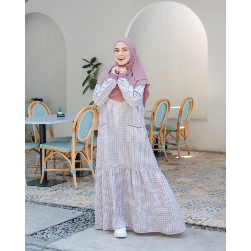 KEIKO DRESS MICHAN SQUARE GAMIS SYARI BUSUIFRIENDLY ADEM
