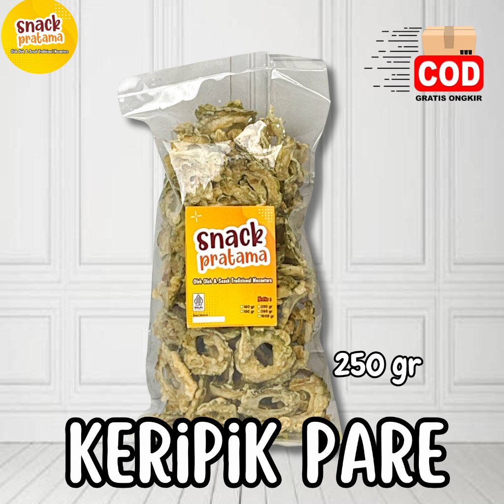 

Keripik Pare Snack Pare Renyah Enak 250 Gram