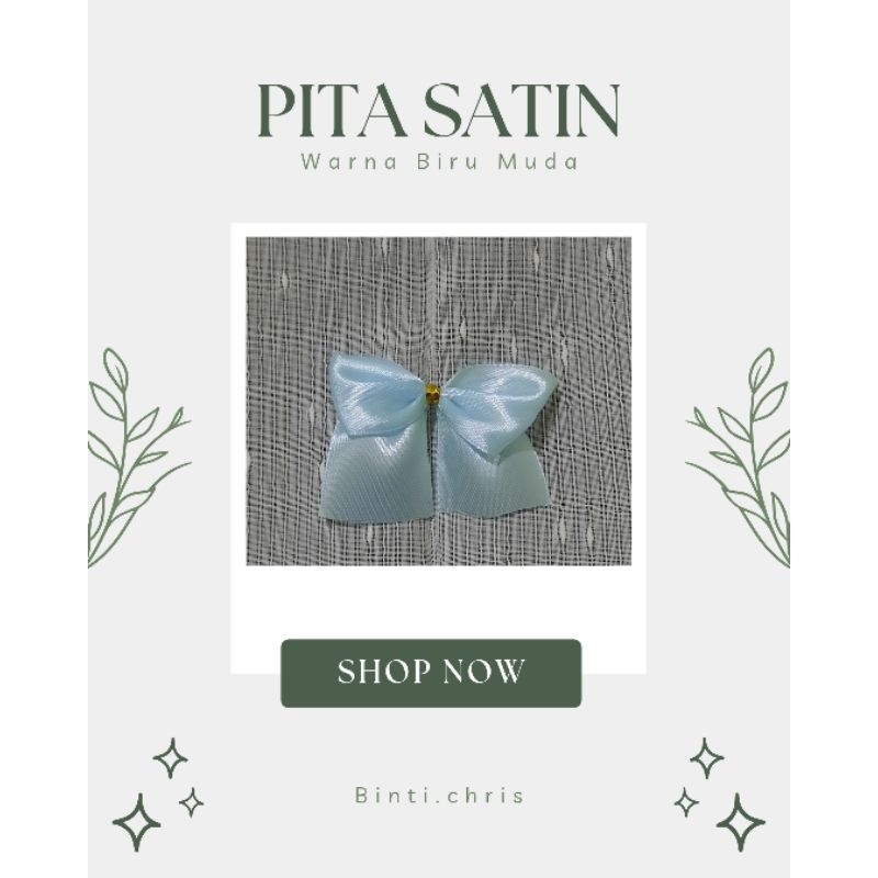

PITA SOUVENIR SIAP PAKAI / PITA WARNA BIRU MUDA