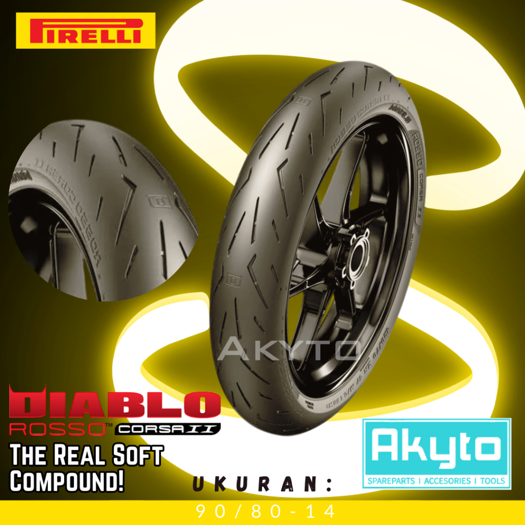 [SOFT COMPOUND] COD READY] PIRELLI DIABLO ROSSO CORSA II / BAN TUBELESS FREE PENTIL + WRAPPING / BAN