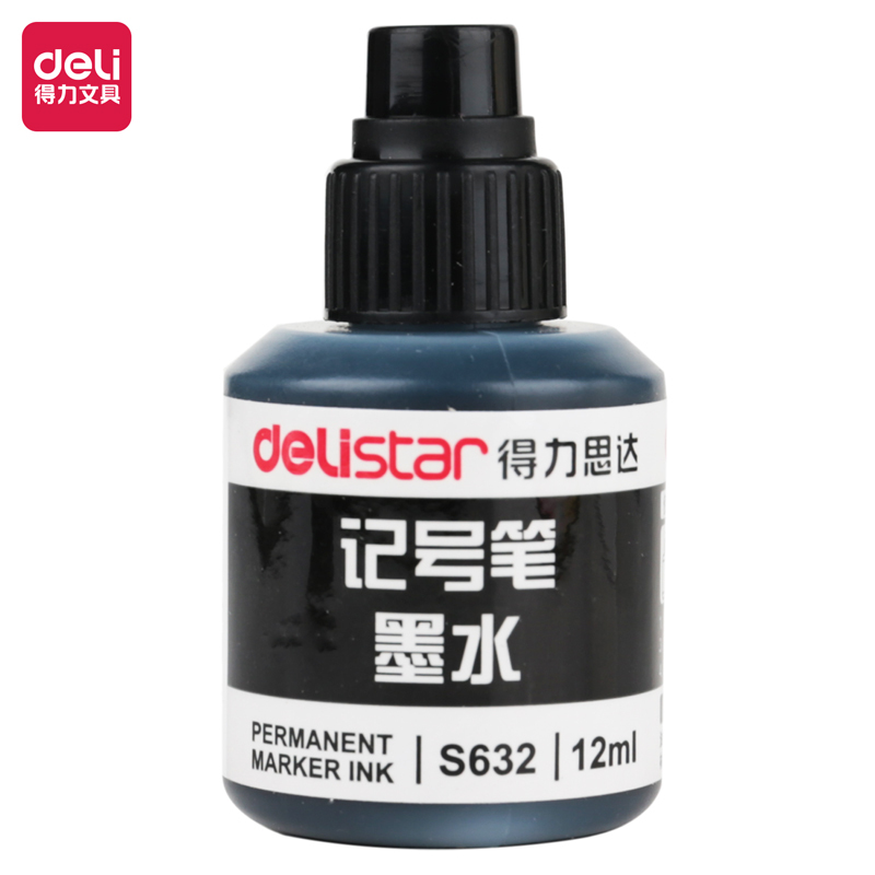 

Deli Tinta Spidol Permanent S632 Isi 12Ml