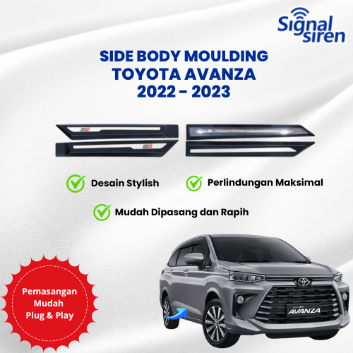 Side Body Moulding / List Body Samping Avanza Veloz GR 2022 - 2023