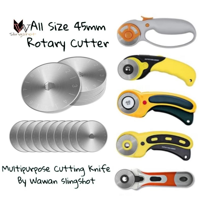 

Mata Pisau Refill - Refill Blade untuk Rotary Cutter 45 mm / Pisau Pemotong Putar ( 5 pcs )