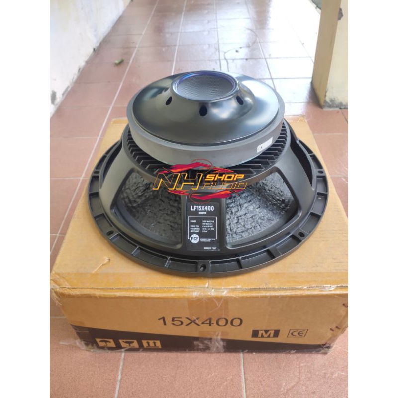 Speaker RCF 15 inch Subwoofer RCF L15X400 Seri ini dibekali Daun Kulit jeruk, Voice Coil 4 inch, dan