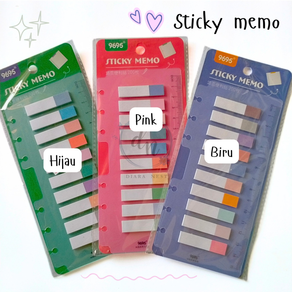 

STICKY MEMO PEMBATAS KERTAS / BUKU - FREE PENGGARIS