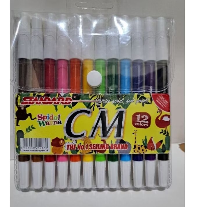 

spidol 12 warna berkualitas