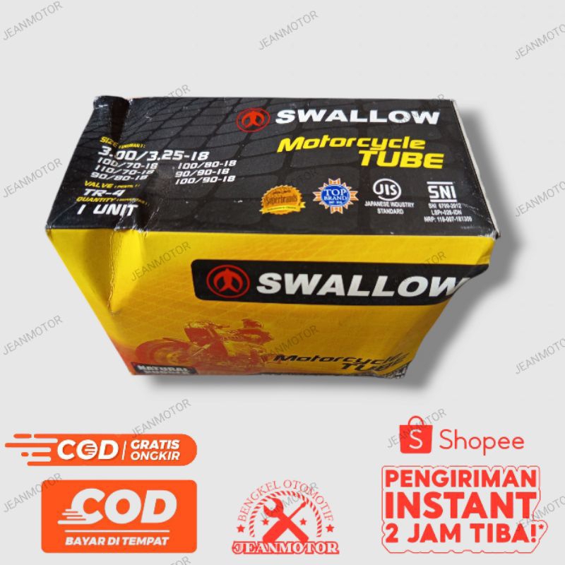Ban dalam Swallow Sepeda Motor 300/325 Ring 18