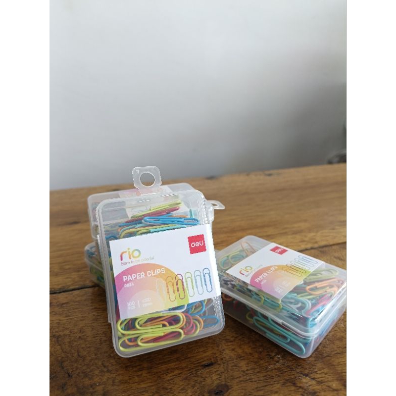 

DELI PAPER CLIPS 0024 – 100 PIECES, KUAT, TAHAN KARAT, IDEAL UNTUK KANTOR & SEKOLAH