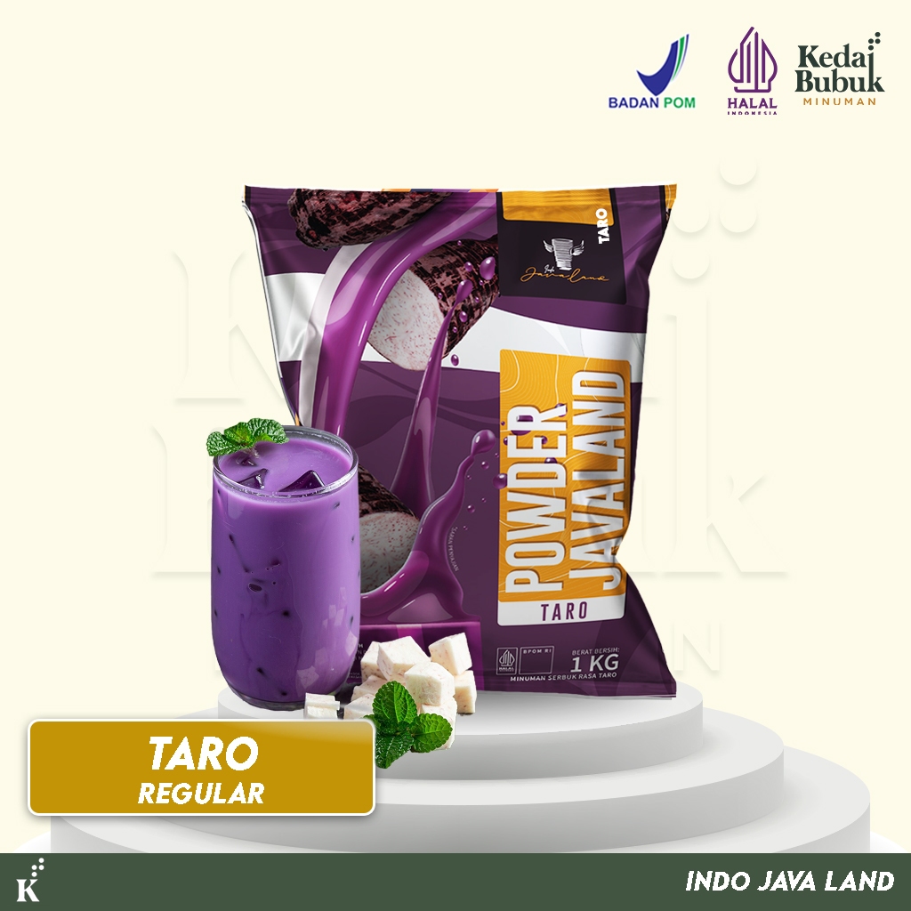 

Javaland Bubuk Minuman Rasa Taro 1Kg - Regular Plain | Bubble Powder Drink Boba