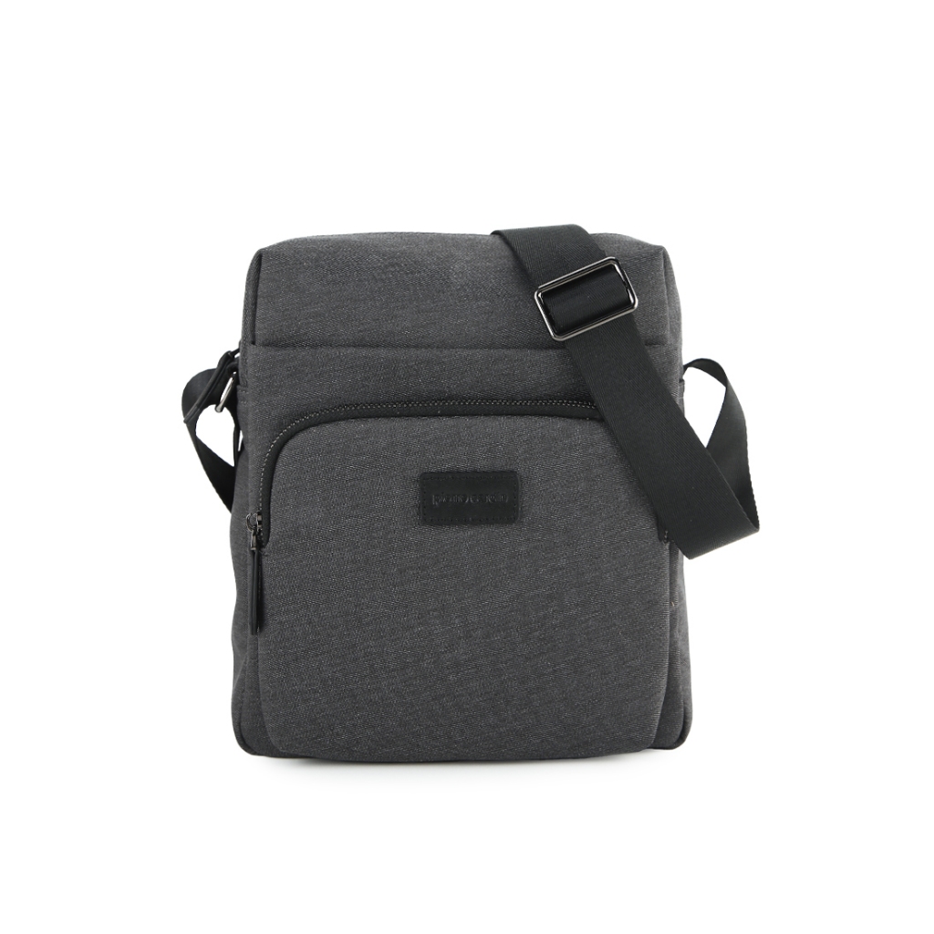 Pierre Cardin Tas Selempang Sling Bag Kanvas Hitam 9112832102BLA-Black