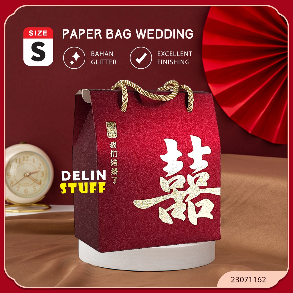 

Paper Bag Wedding Size S Kotak Souvenir Pernikahan Paperbag Wedding Teapai Phangteh (23071162)