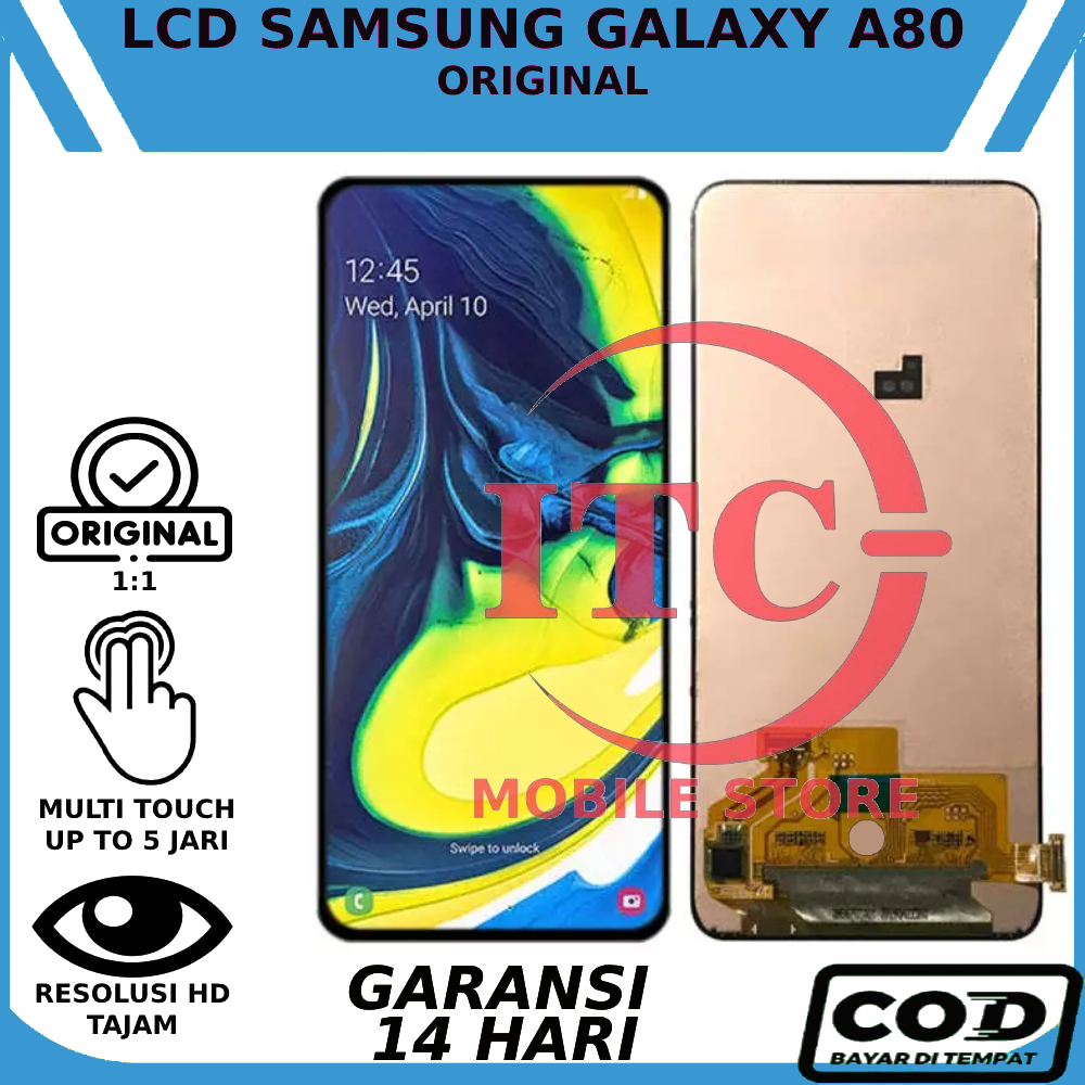 LCD TOUCHSCREEN SAMSUNG GALAXY A80 ORIGINAL FULLSET GARANSI GRATIS LEM LCD
