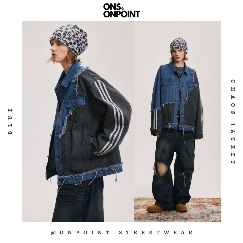 [ONS BY ONPOINT] Chaos Jacket - jaket denim pria jaket varsity pria leather jacket baseball jaket va