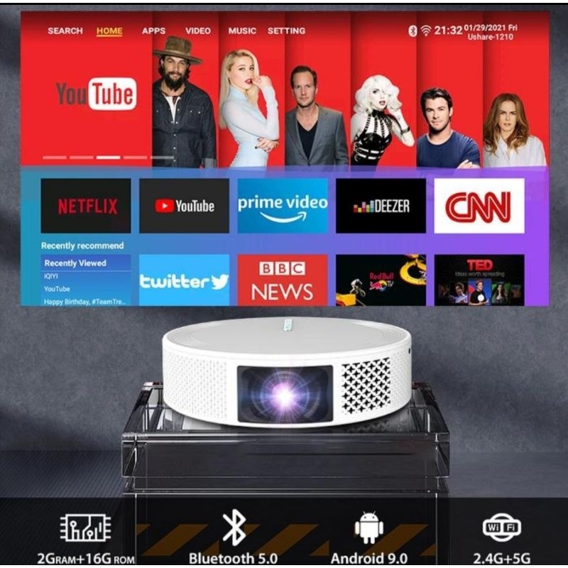 proyektor android tripsky t269 4k garansi resmi