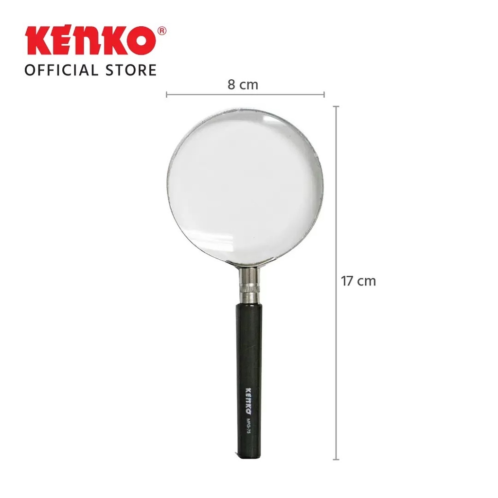 

Kaca Pembesar Lup Kaca Magnifier Glass 75mm Kenko MFG-75