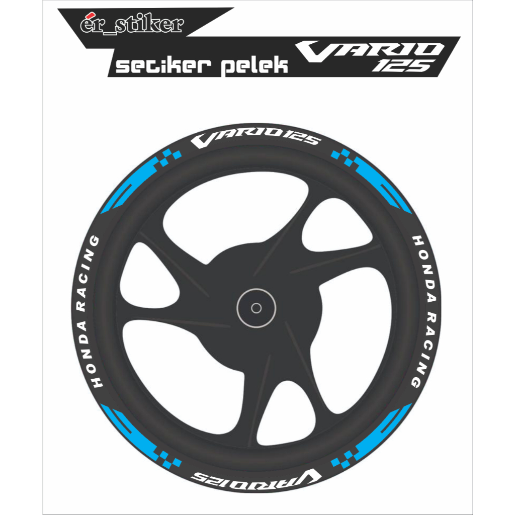 stiker pelek vario 125 lis velg honda vario 125