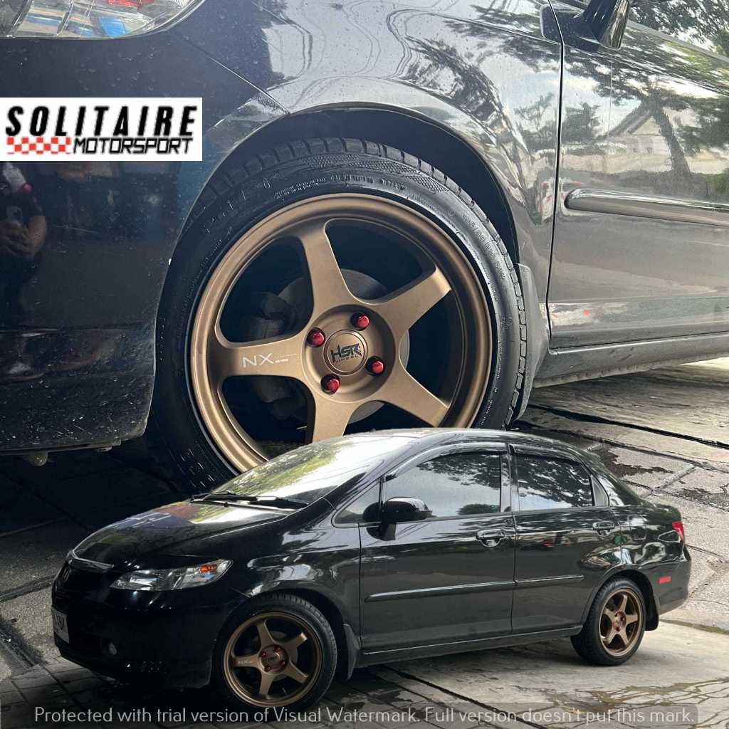 VELG RACING HSR MODEL JDM PALANG 5 RING 16 PCD 4X100 LEBAR 7 ET42 BRONZE UNTUK CITY | HSR KAILOLO