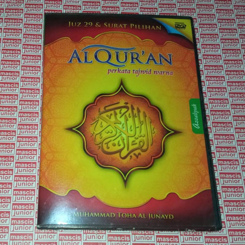 DVD Al Quran Murottal Juz 29 & Surat Pilihan Perkata Tajwid Warna - Muhammad Toha Al Junayd