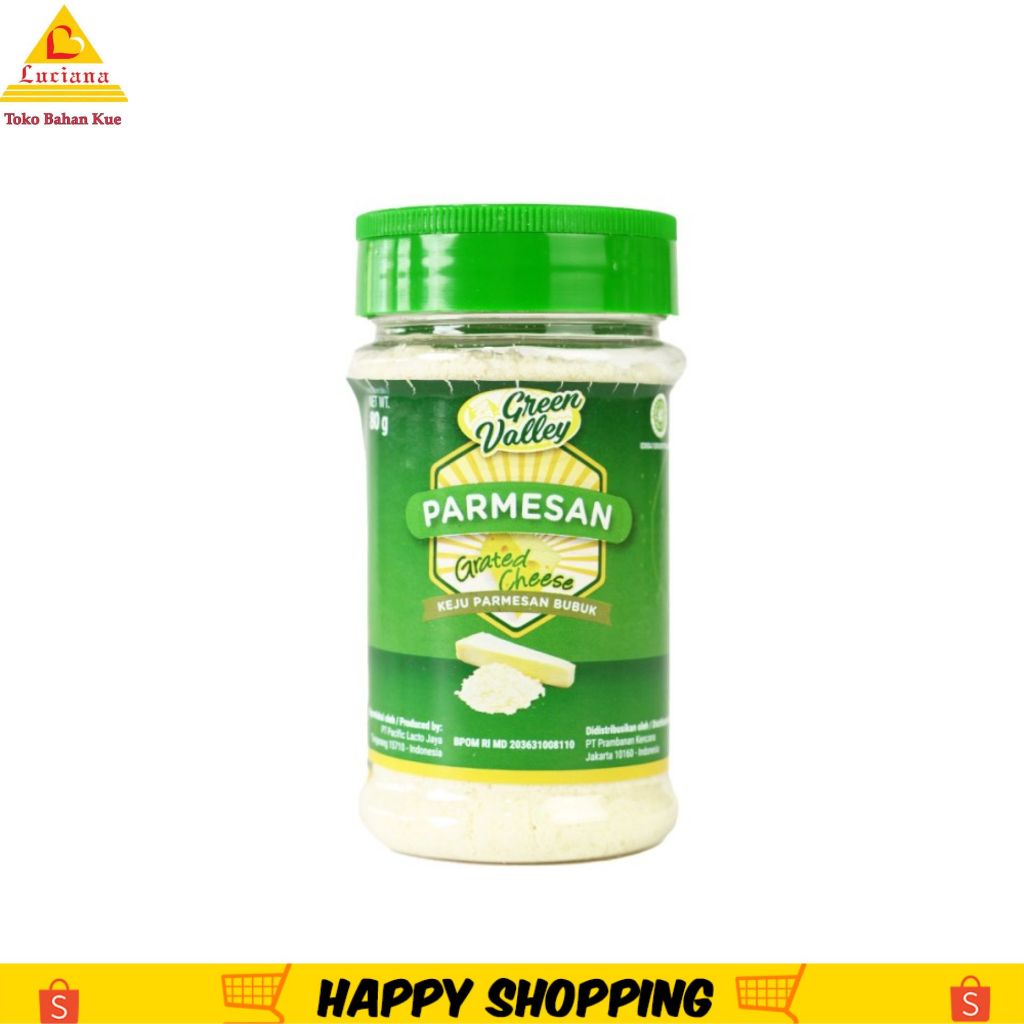 

Keju parmesan / Parmesan Cheese Green Valley Grated 80 g