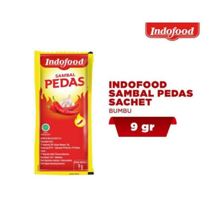 

Saos Sambal Pedas Indofood Sachet 9g x 6sachet