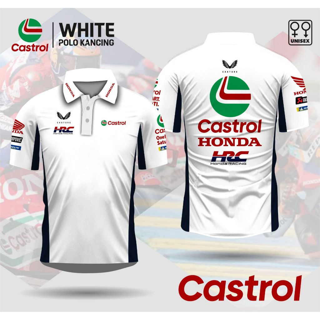 Jersey MOTOGP Castrol Baju Balap Jersey Balap Honda