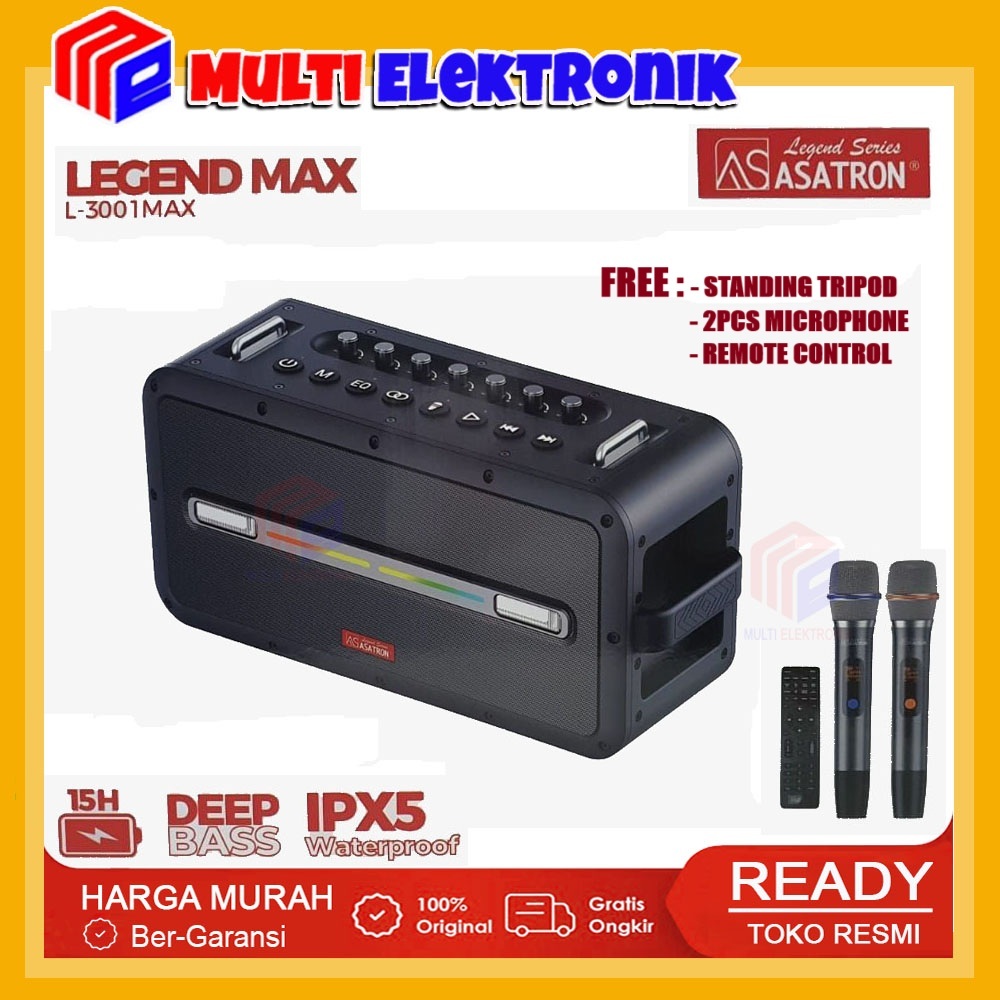 Asatron Legend Series L-3001 MAX Speaker Wireless Free Microphone