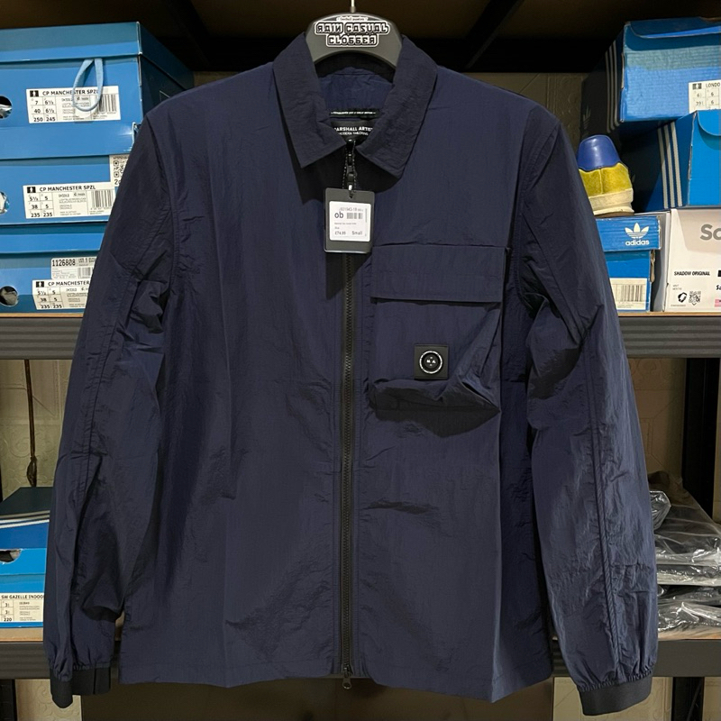 Marshall Artist Nevado Ripstop Nylon Overshirt Navy