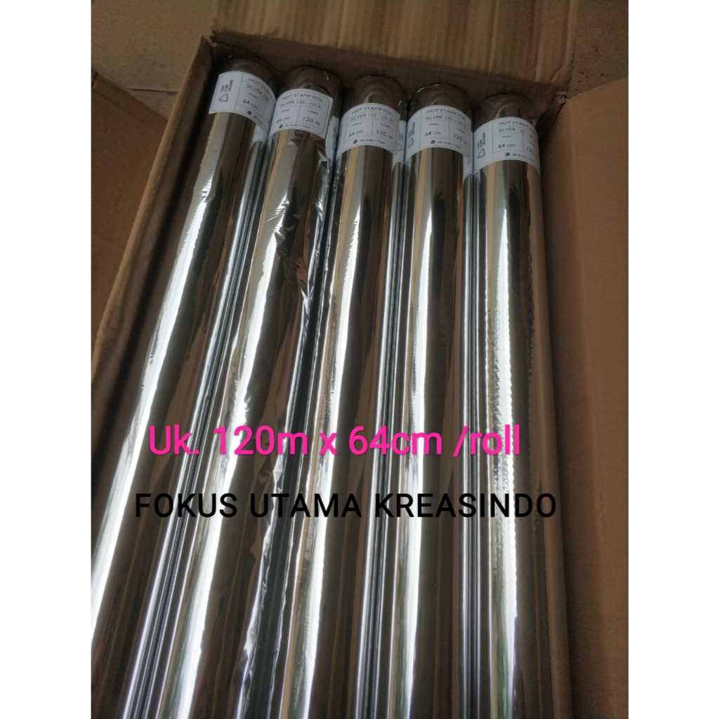 

Hot Stamping Foil Silver 120 Poly Emboss Hot Print 64cm x 120m