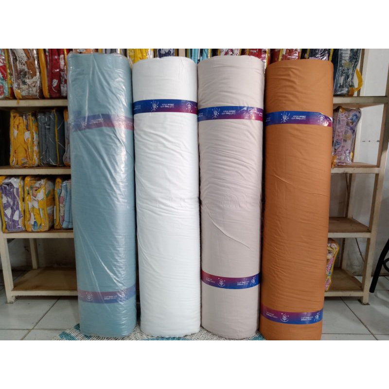 Bahan Kain Katun Sprei Polos Lokal Bahan Sprei
