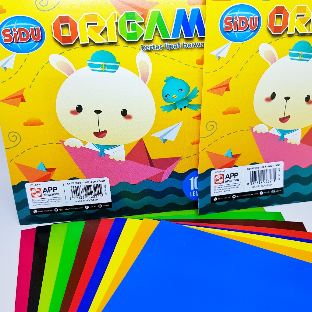 

Kertas Lipat / Origami Sidu 16 x 16 (100 lembar)