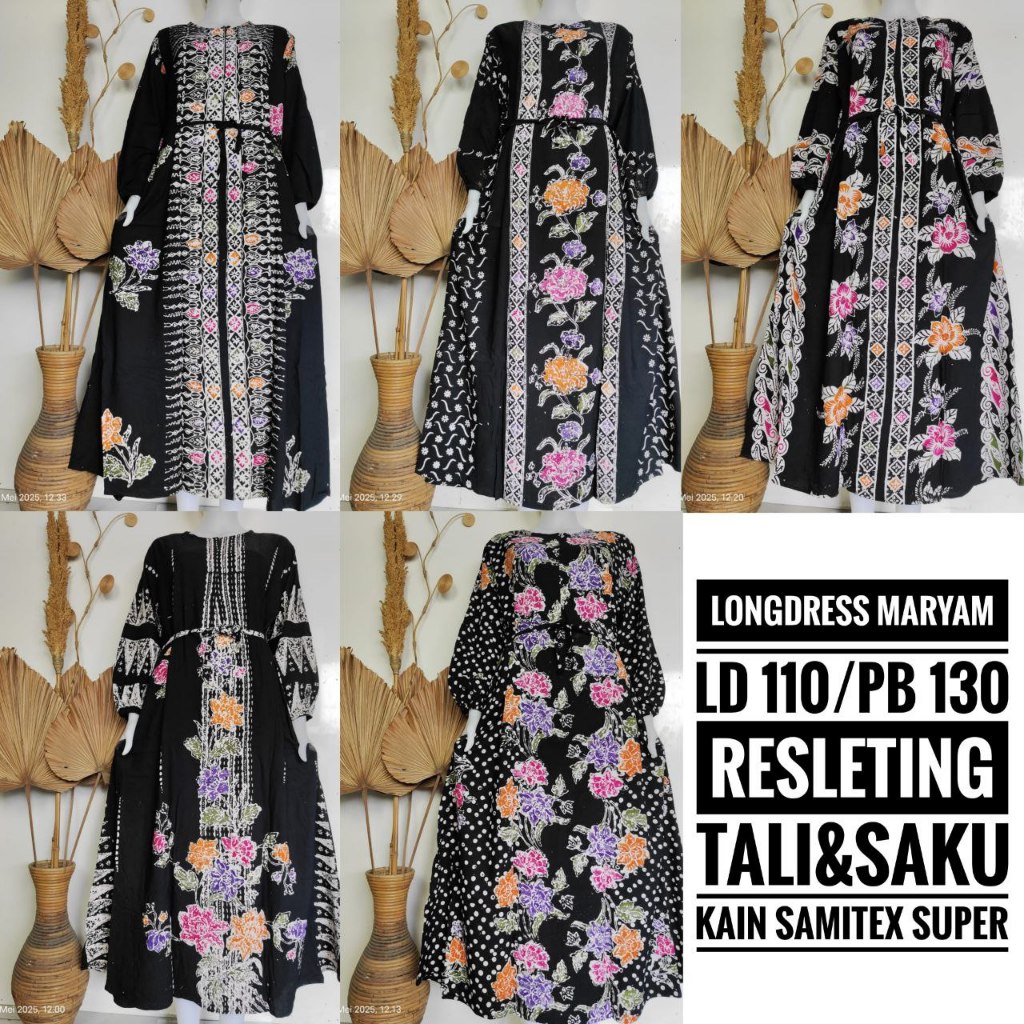 LONGDRES MARYAM STANDAR BEST SELLER !!  #LenganPanjang #LenganPendek #KekinianMewah #Jumbo #Standar 