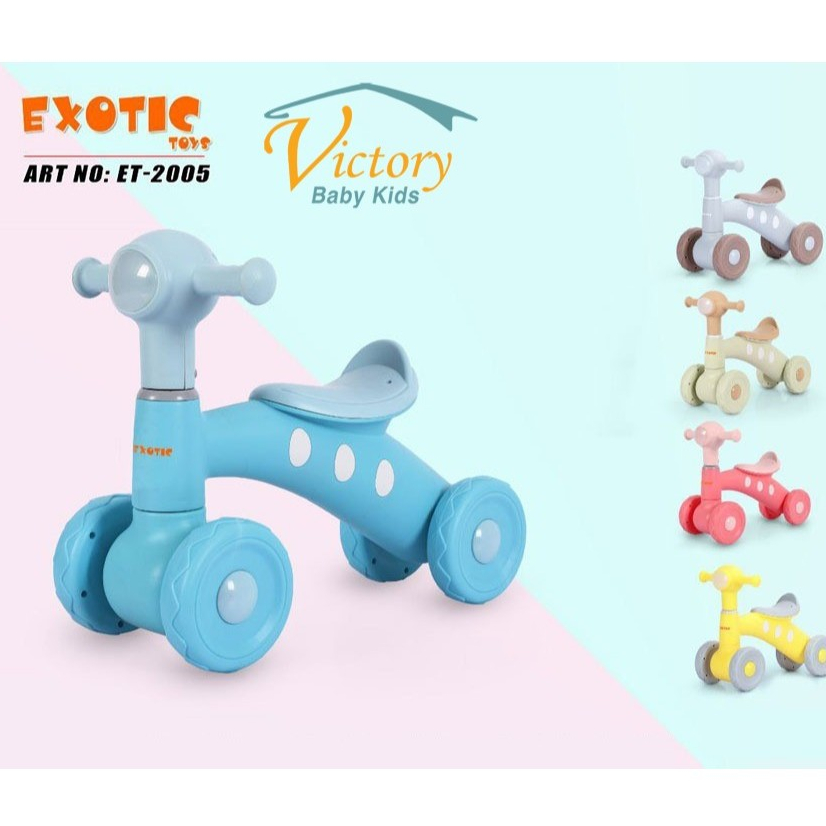 Exotic ET-2005 Sepeda Roda Tiga Balance Bike Ride On Toys
