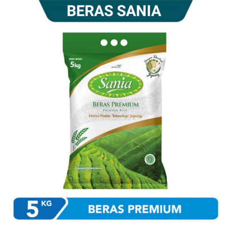 

aina Beras Sania Willmar Nasi Pulen Jepang Sushi HokBen 5Kg