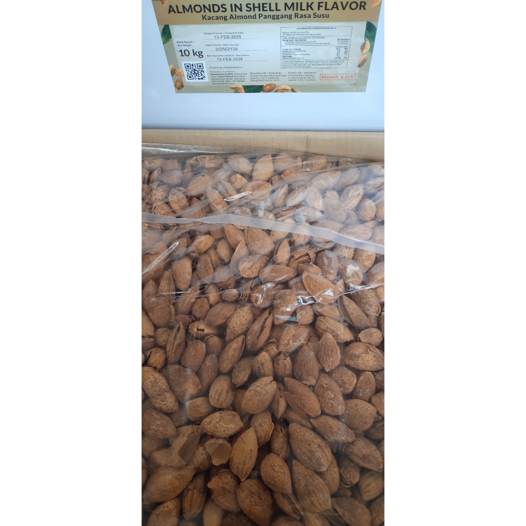 

Kacang Almond Cangkang/Kulit 10kg