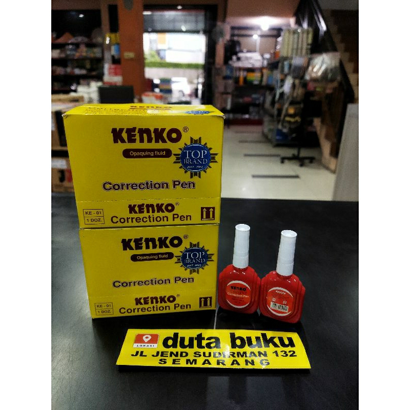 

Tipex Type-ex Correction Pen Liquid Cair Kenko KE 01 Merah