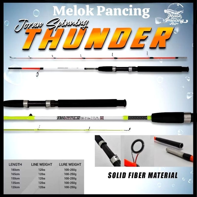 STIK PANCING FIBER 180CM THUNDER, JORAN PANCING FIBER 180CM