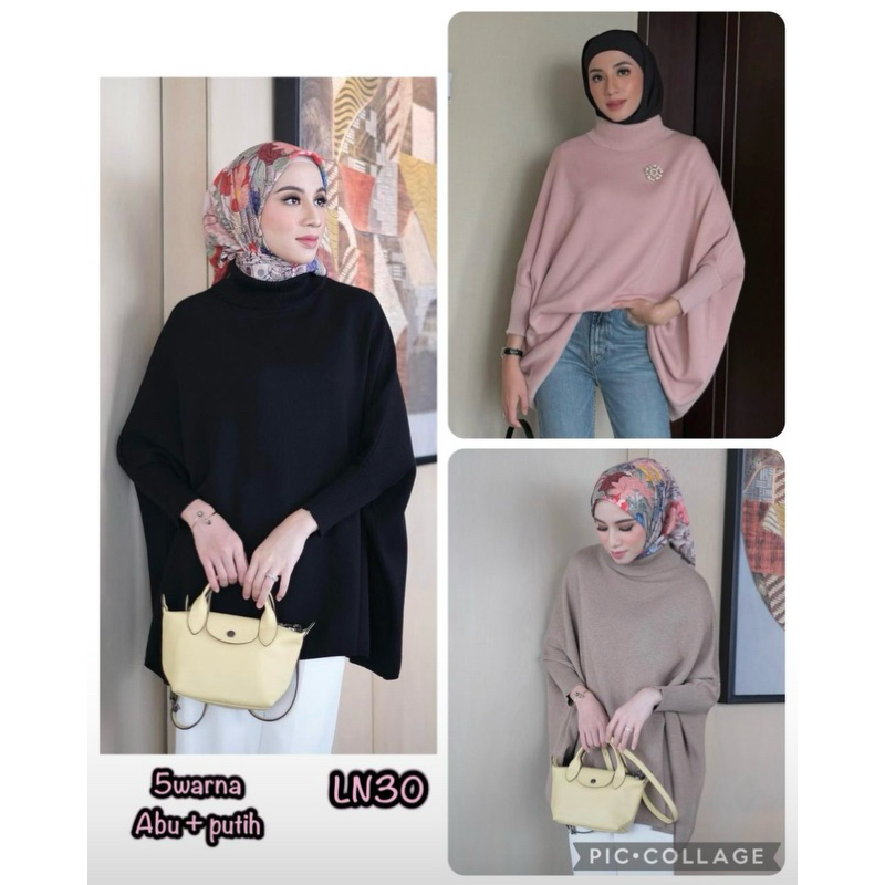 BLOUSE RAJUT BATWING OVERSIZE IMPORT