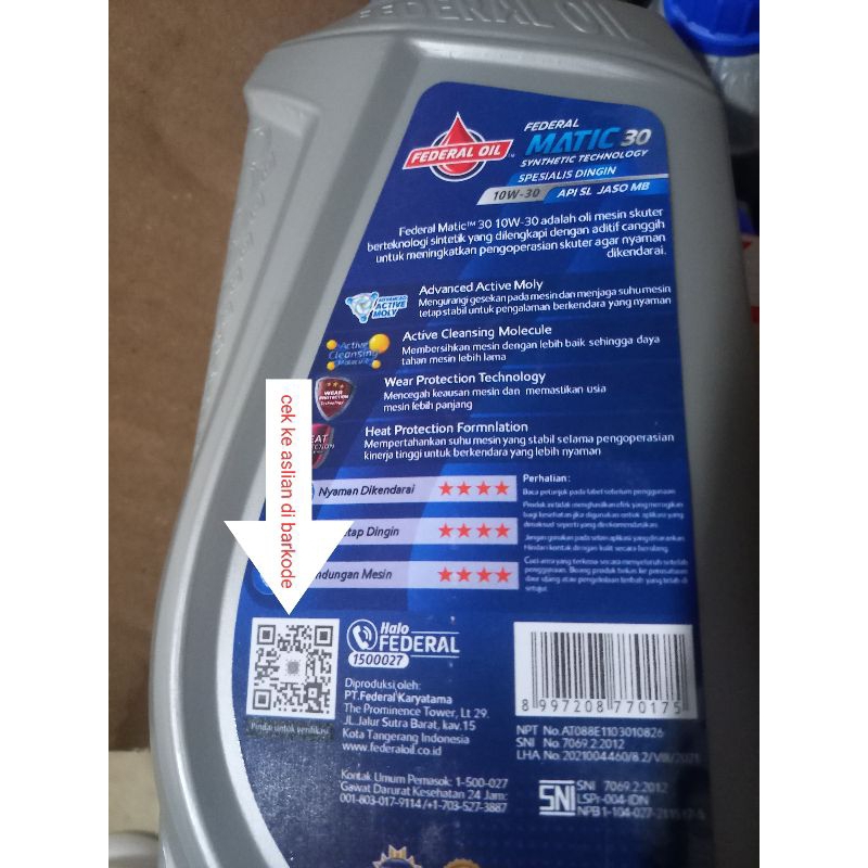 Federal Oli Matic Spesialis Dingin 10w-30 AT