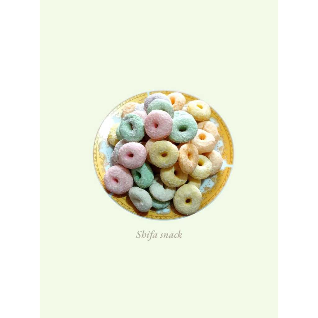 

KUE DONAT PELANGI /DONAT GABUS 250 GR