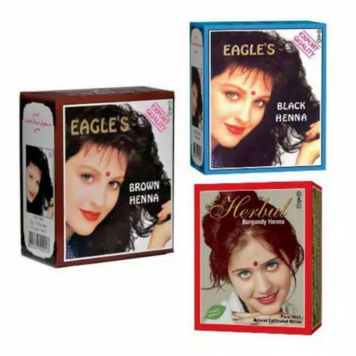 Henna Rambut Pewarna Rambut Halal - Natural Hair Color All Varian